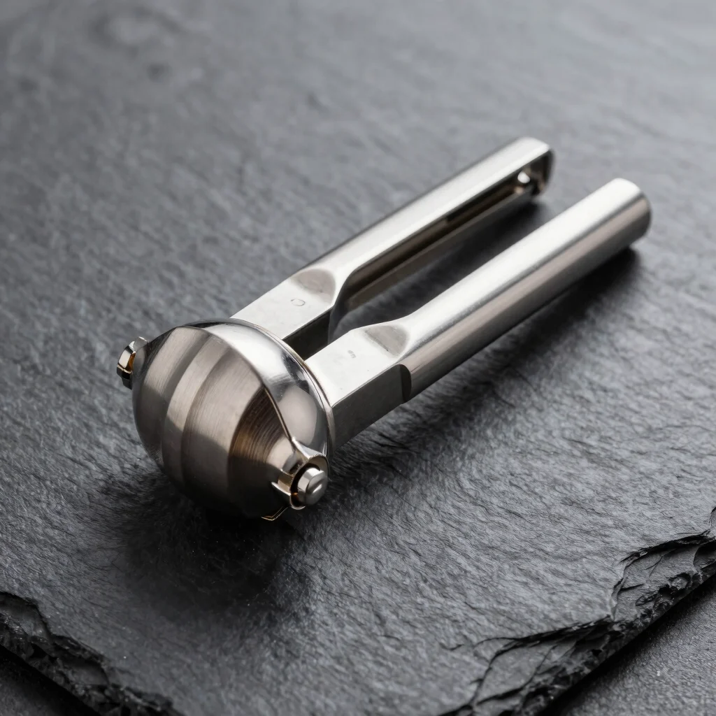 Heavy-Duty Stainless Steel Garlic Press