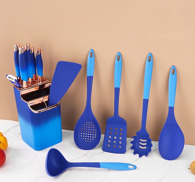 13-Piece Gradient-Colour Silicone Kitchen Utensil Set