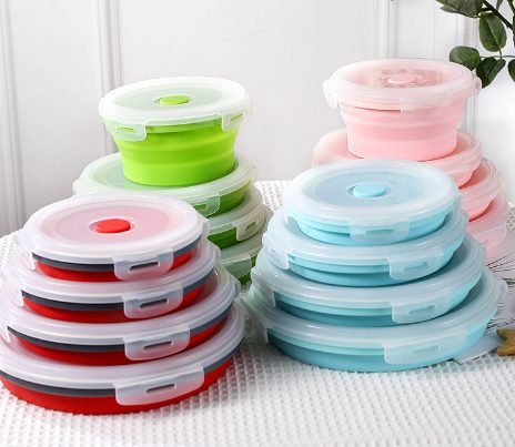 Round Collapsible Lunch Box