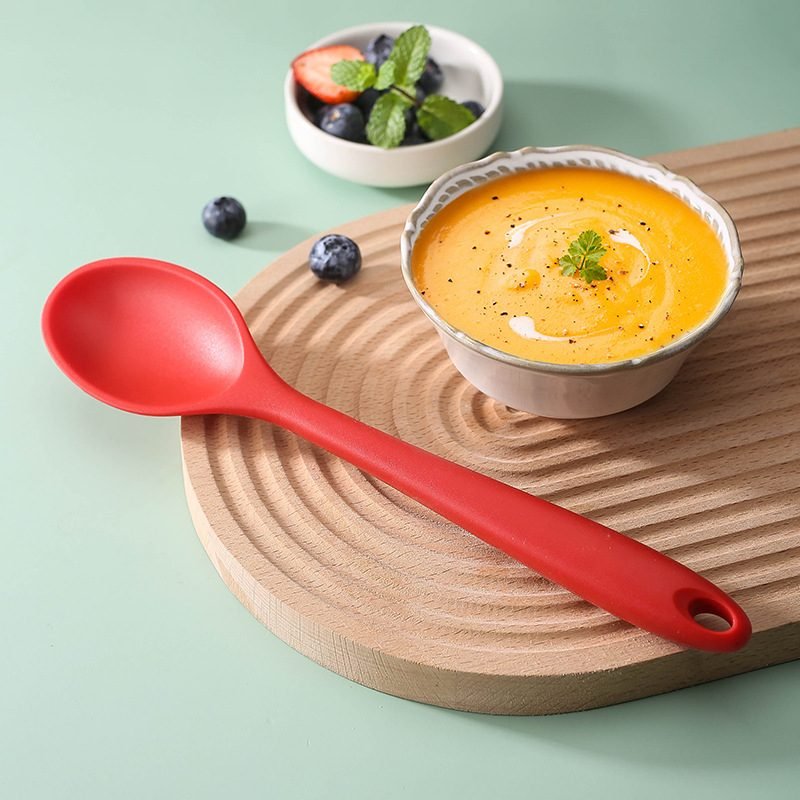 Long-Handle Non-Stick Silicone Serving Spoon