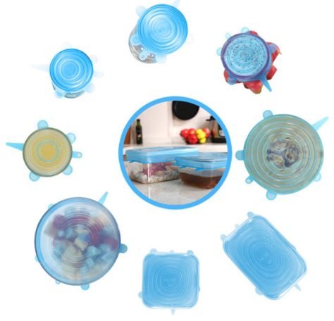 6-Piece Silicone Stretch Lids & Bowl Covers